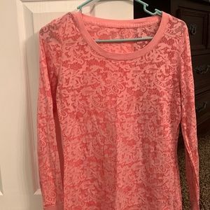 Women’s medium long sleeve lace top